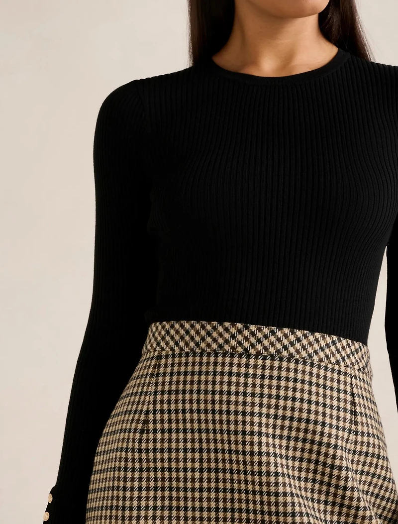 Aisha 2-in-1 Knit Mini Dress