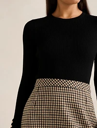 Aisha 2-in-1 Knit Mini Dress