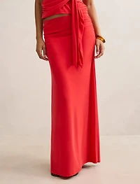 Mimi Flute Maxi Skirt