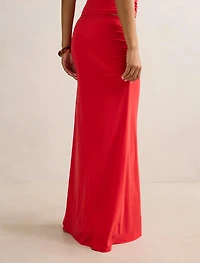 Mimi Flute Maxi Skirt