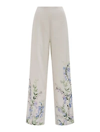Soleil Floral Placement Print Pant