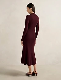Alessandra Rib Knit Midi Dress