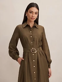 Evelyn Seam Detail Midi Dress