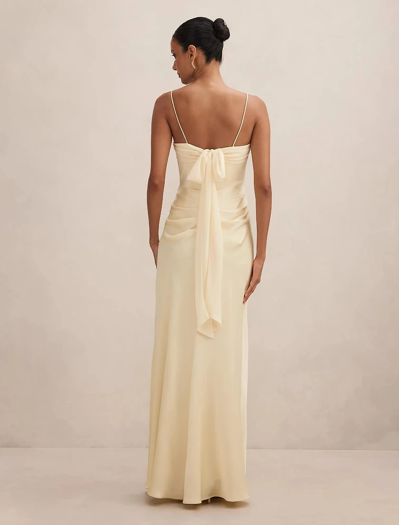 Claudia Petite Strappy Corset Maxi