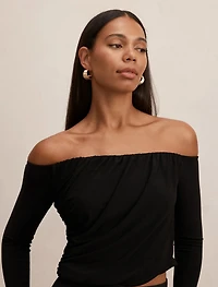 Dallas Draped Long Sleeve