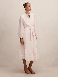 Rachel Lace Trim Midi Dress