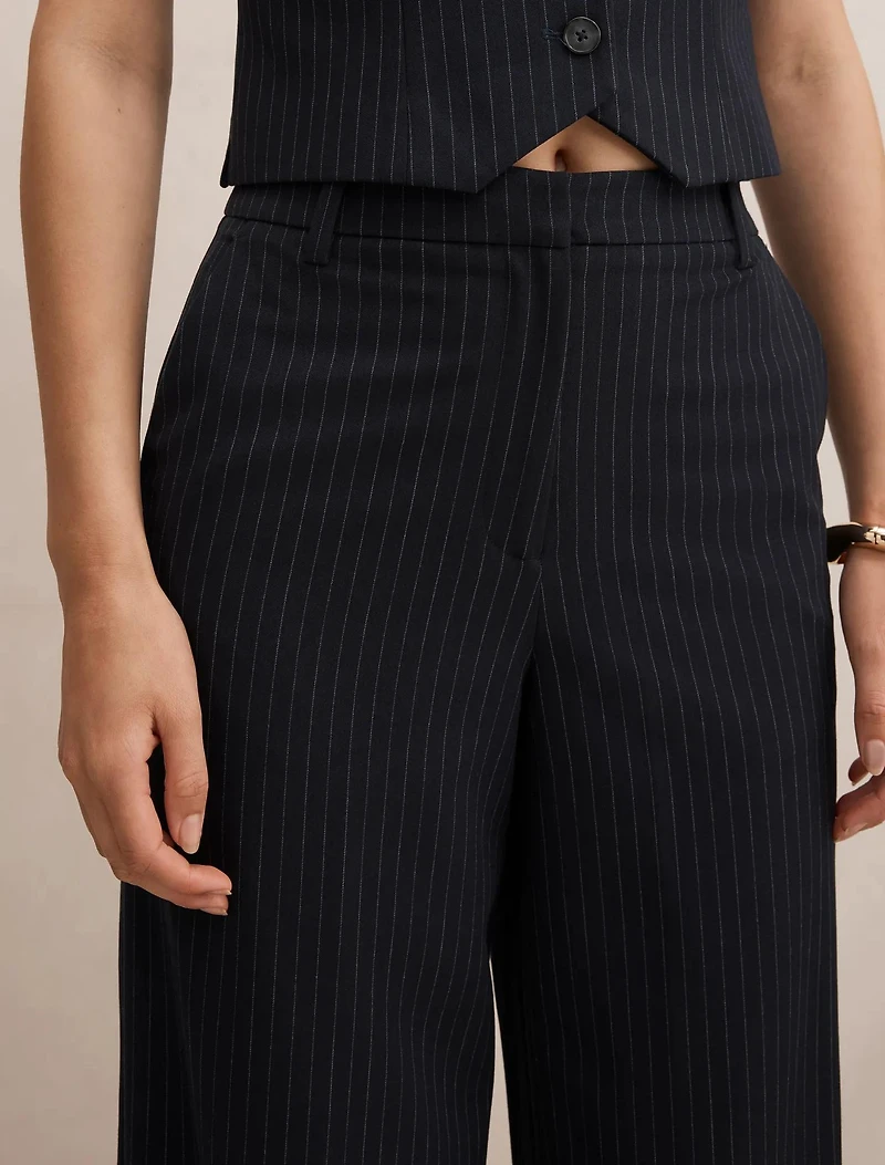 Paloma Pinstripe Wide Leg Pant