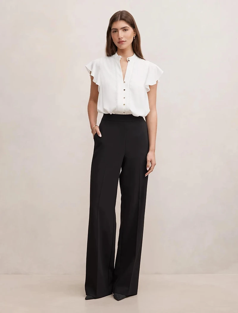 Jennie Flutter Sleeve Blouse