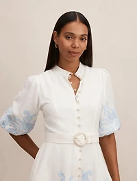 Eva Embroidered Mini Dress