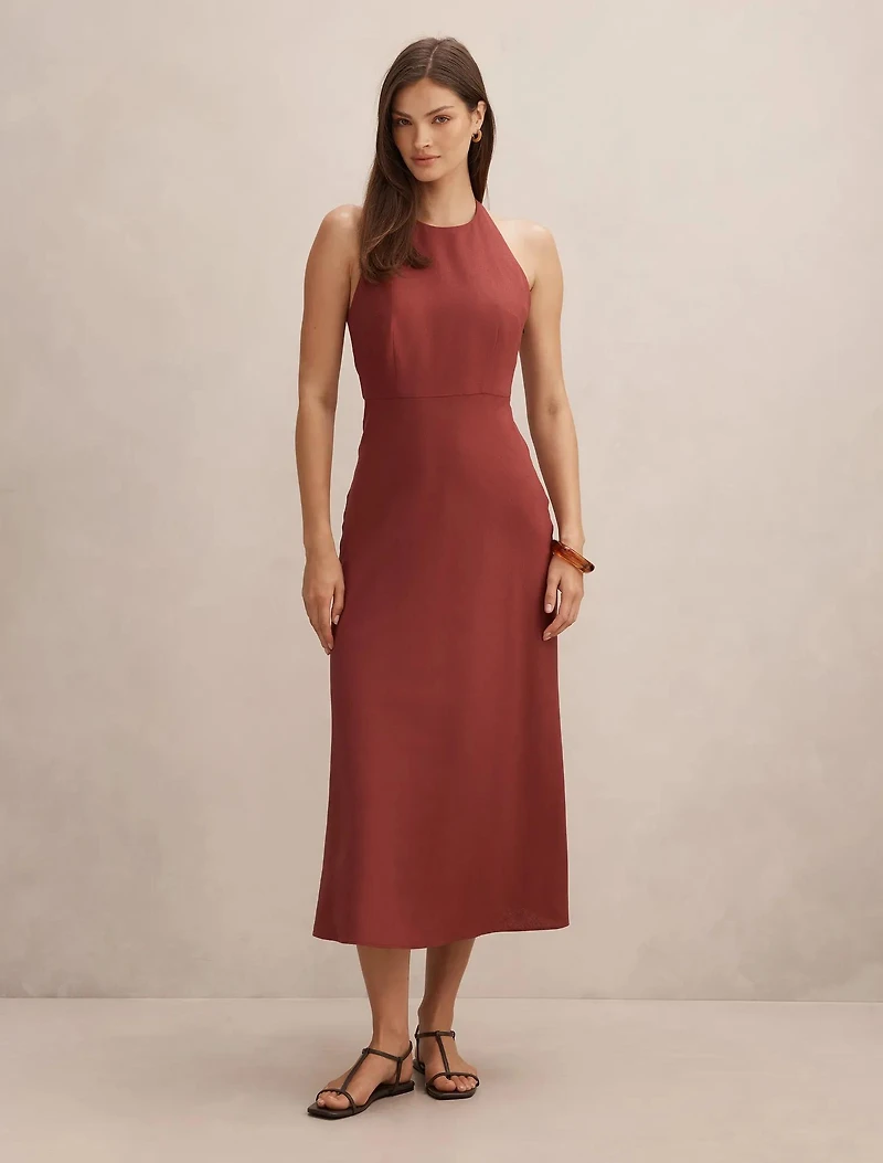 Soraya Beaded Back Midi Dress