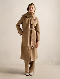 Saige Felled Scarf Coat