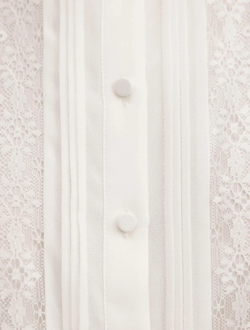 Alexis Lace Trim Blouse