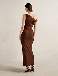 Vivian Asymmetric Twist Maxi Dress