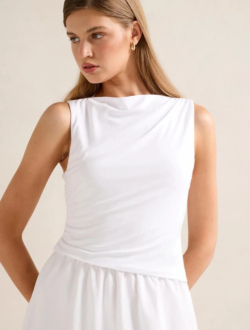 Felicity Asymmetric 2-in-1 Midi Dress