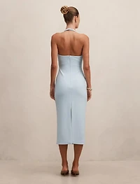 Georgie Halter Ruched Bodycon Dress