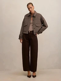 Kaylee Check Cropped Jacket
