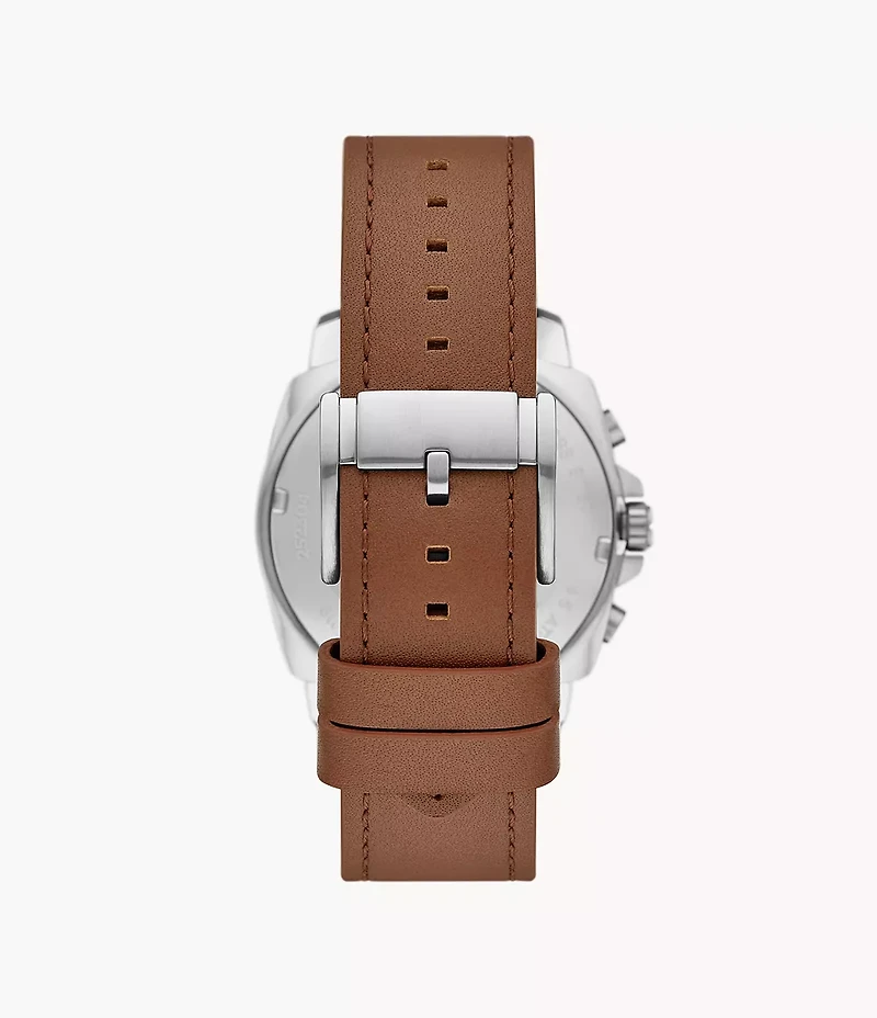 Privateer Chronograph Brown Leather Watch