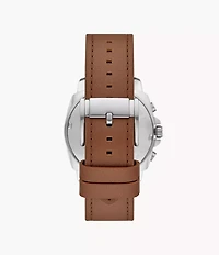 Privateer Chronograph Brown Leather Watch