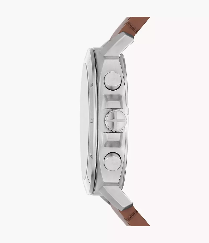 Privateer Chronograph Brown Leather Watch