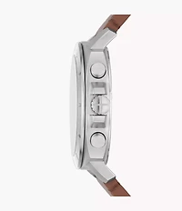 Privateer Chronograph Brown Leather Watch