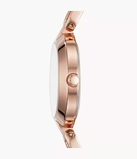 Kerrigan Three-Hand Rose Gold-Tone Stainless Steel Watch