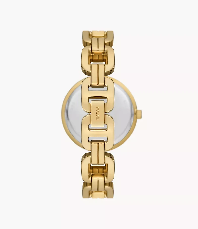 Kerrigan Three-Hand Gold-Tone Stainless Steel Watch