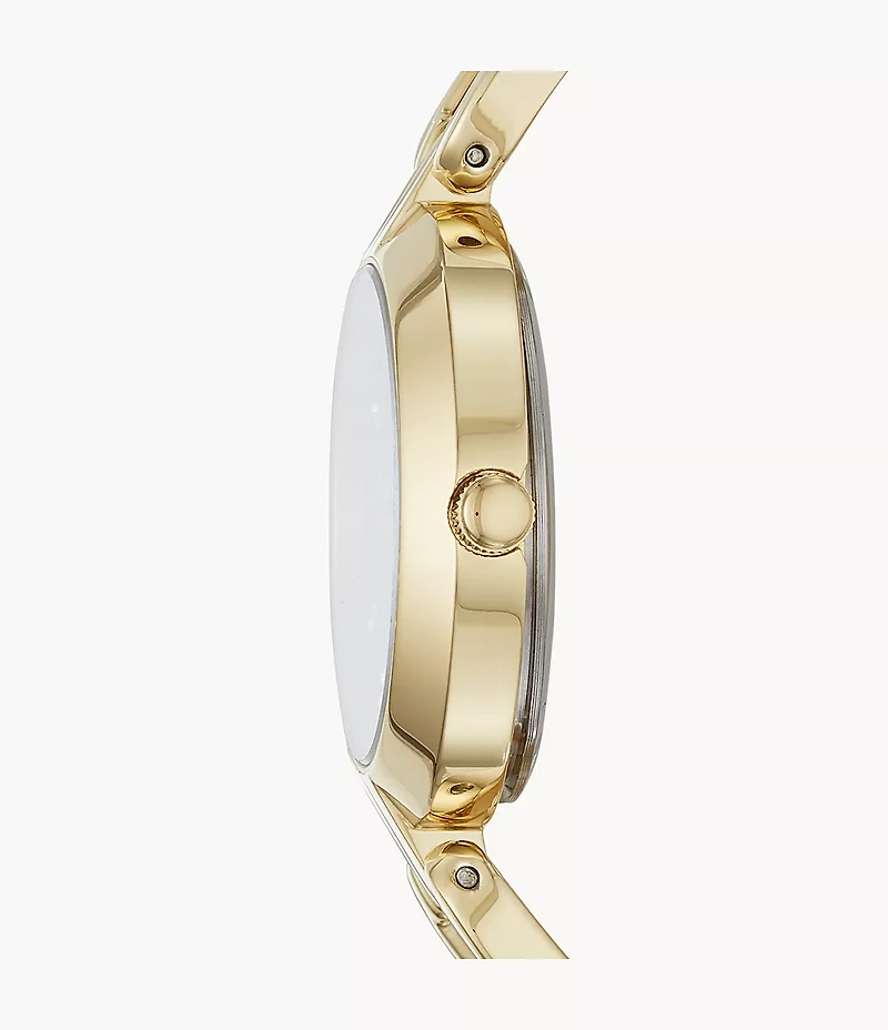 Kerrigan Three-Hand Gold-Tone Stainless Steel Watch
