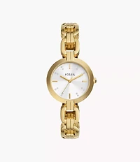 Kerrigan Three-Hand Gold-Tone Stainless Steel Watch