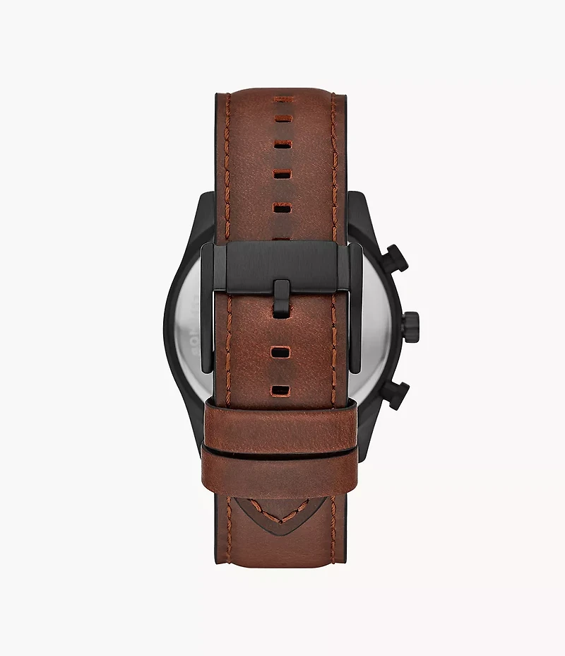 Sullivan 44mm Multifunction Brown Leather Watch