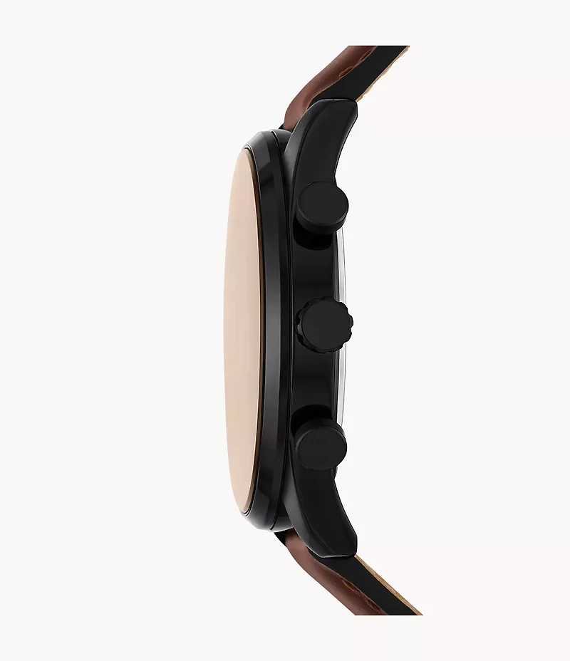Sullivan 44mm Multifunction Brown Leather Watch