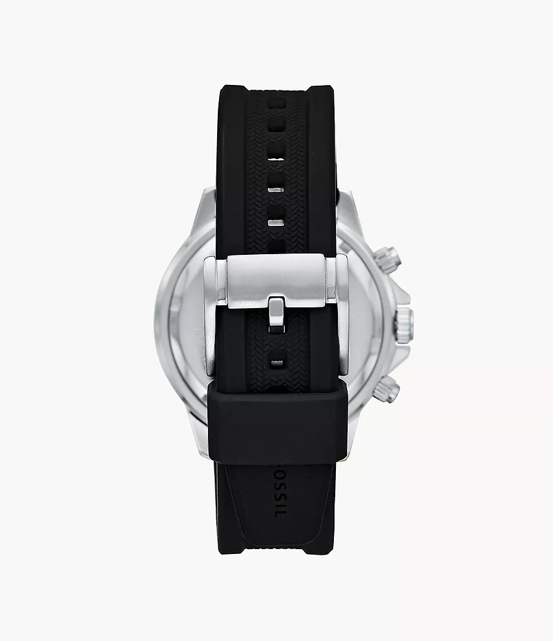 Bannon Multifunction Black Silicone Watch