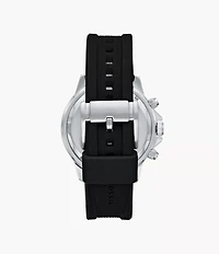Bannon Multifunction Black Silicone Watch