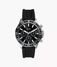 Bannon Multifunction Black Silicone Watch