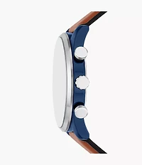 Sullivan 44mm Multifunction Brown Leather Watch
