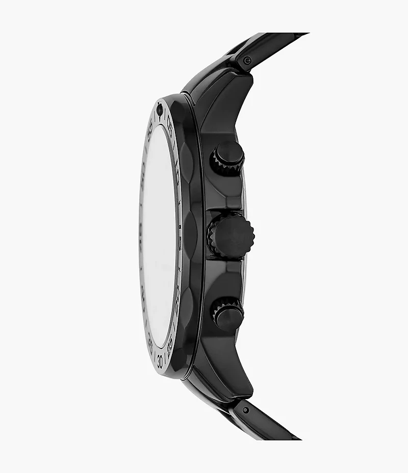 Bannon Multifunction Black Stainless Steel Watch
