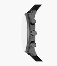 Sullivan 44mm Multifunction Black Silicone Watch