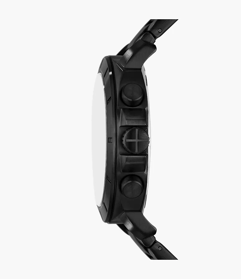 Privateer Chronograph Black Stainless Steel Watch