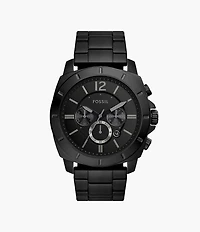 Privateer Chronograph Black Stainless Steel Watch