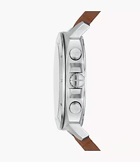 Privateer Chronograph Brown Leather Watch