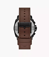 Privateer Chronograph Brown Leather Watch