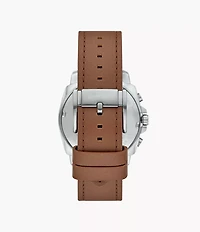 Privateer Chronograph Brown Leather Watch