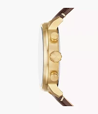 Rhett Multifunction Brown LiteHide™ Leather Watch