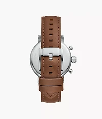 Rhett Multifunction Brown LiteHide™ Leather Watch