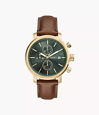 Rhett Multifunction Brown Leather Watch