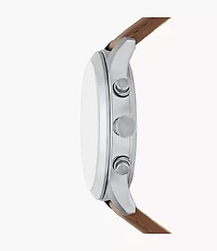 Bennett Multifunction Brown Leather Watch