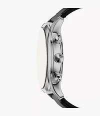 Bennett Multifunction Black Leather Watch