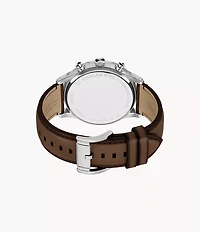 Bennett Multifunction Brown Leather Watch
