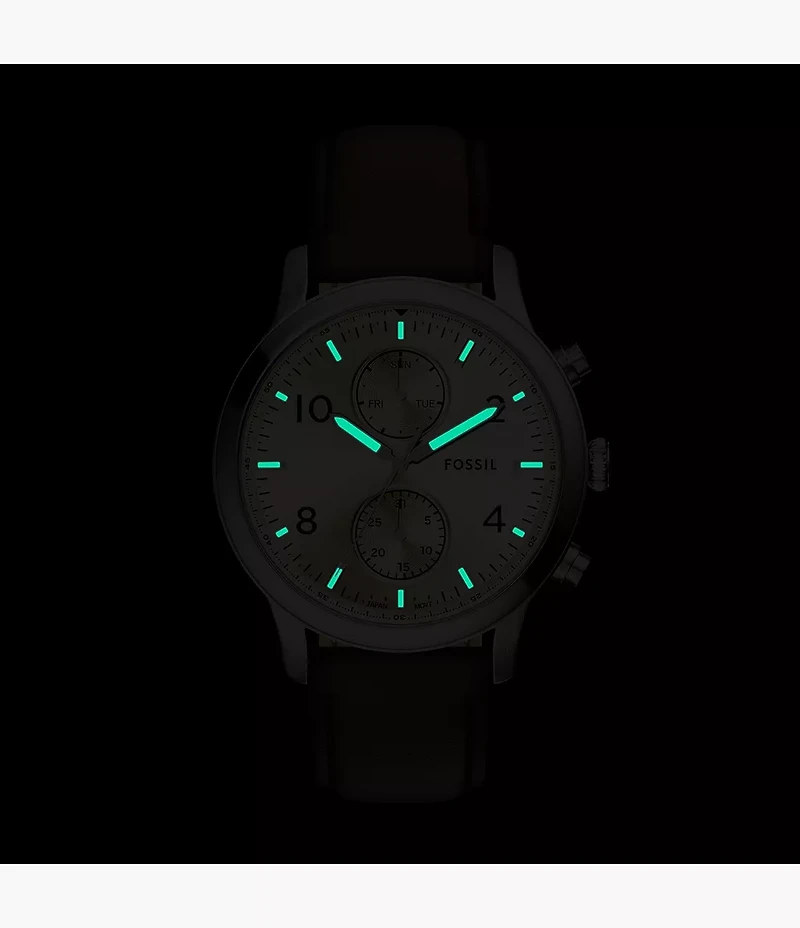 Bennett Multifunction Brown Leather Watch