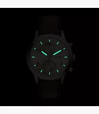 Bennett Multifunction Brown Leather Watch