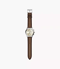 Bennett Multifunction Brown Leather Watch